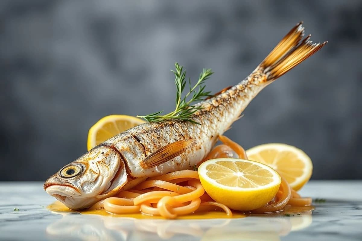 Barriga de Pescado al Horno con Limón y Hierbas