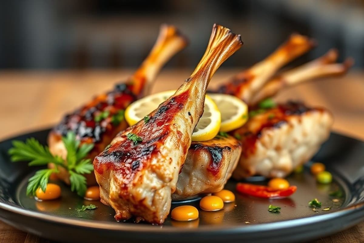 Brochetas de Cordero a la Plancha con Romeros y Limón
