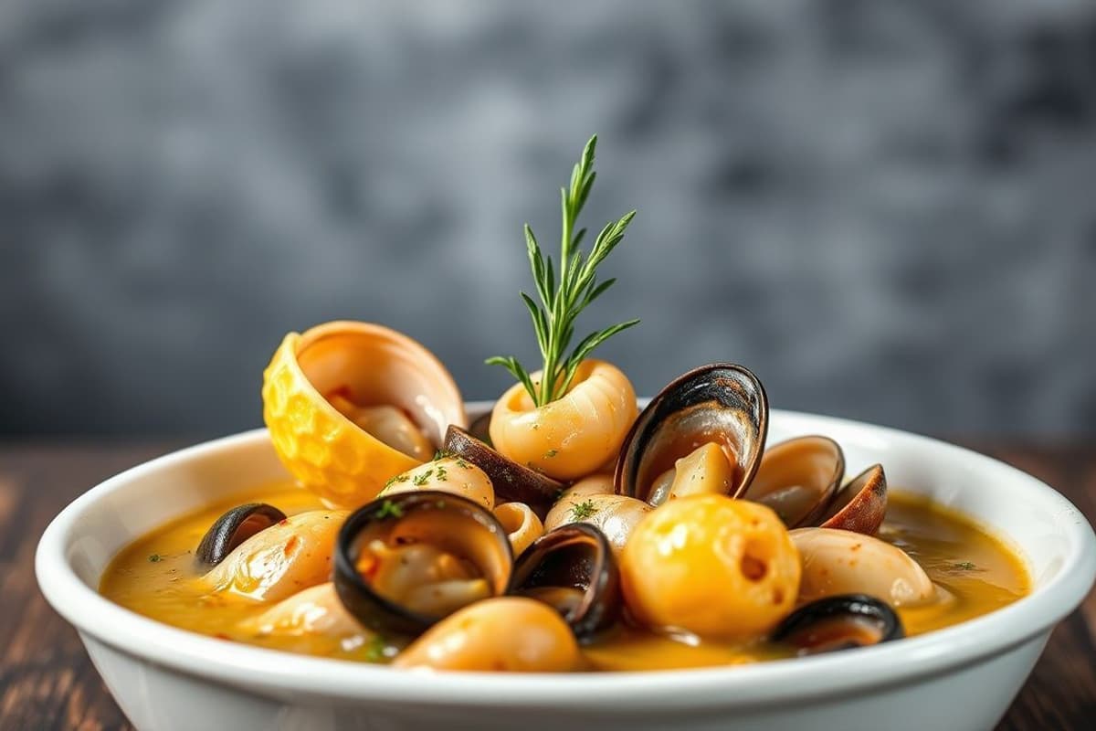 Caldo de Mariscos Argentino con Mejillones Frescos