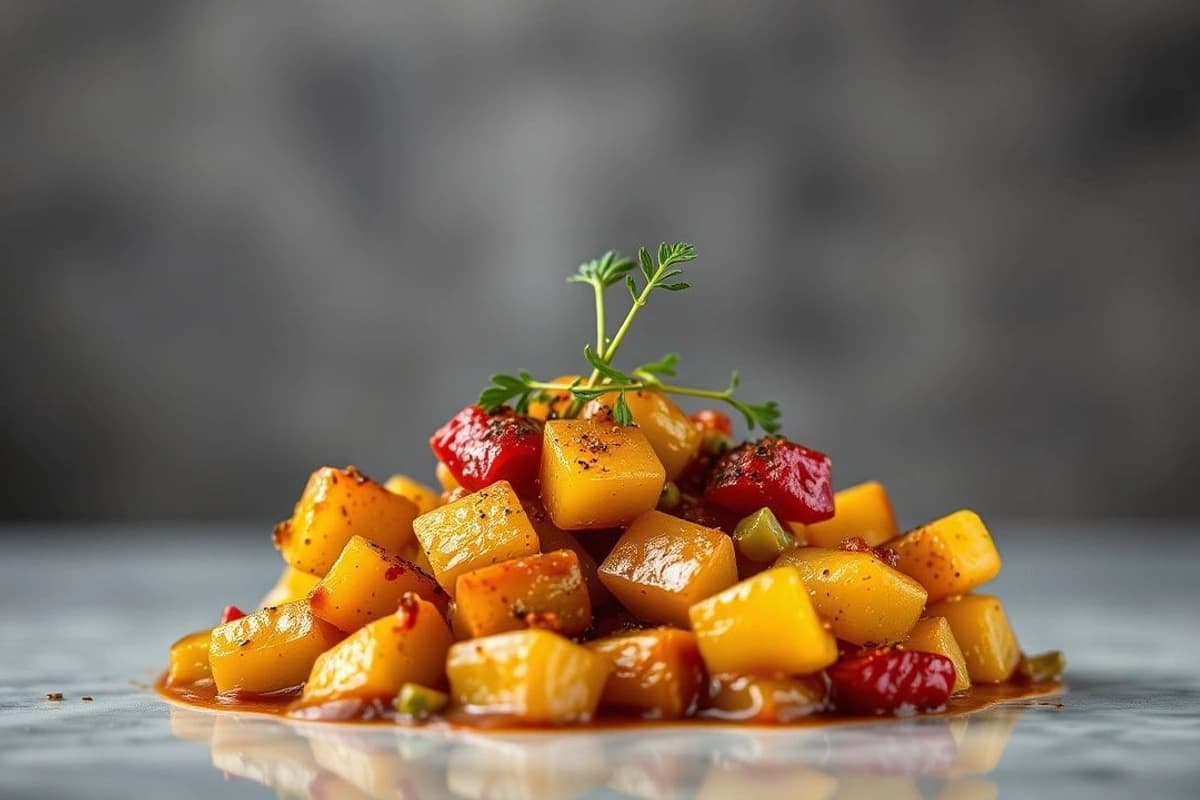 Chopitos al Ajillo con Panceta Crujiente y Ajo Tierno