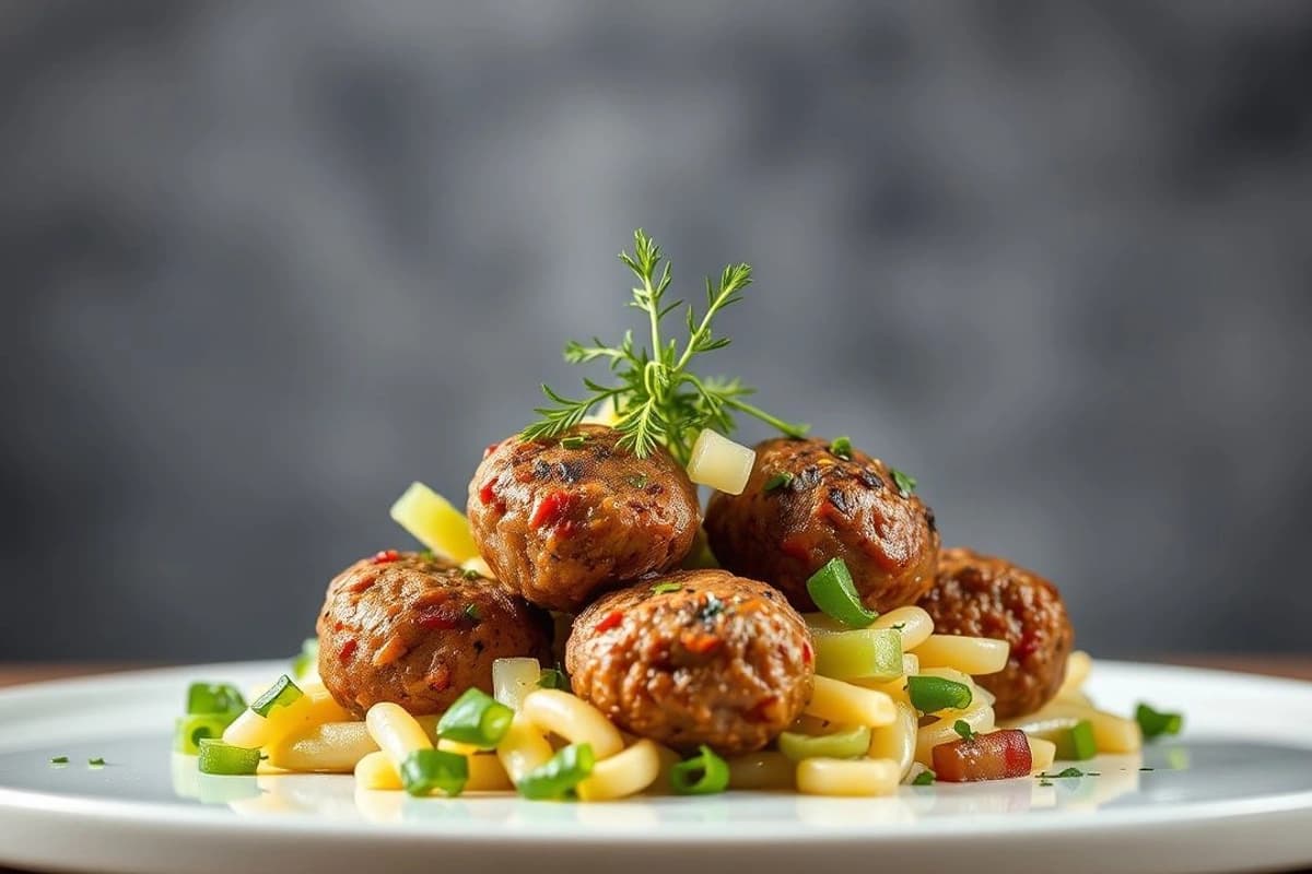 Koftas de Cordero con Ensalada de Pepino y Menta