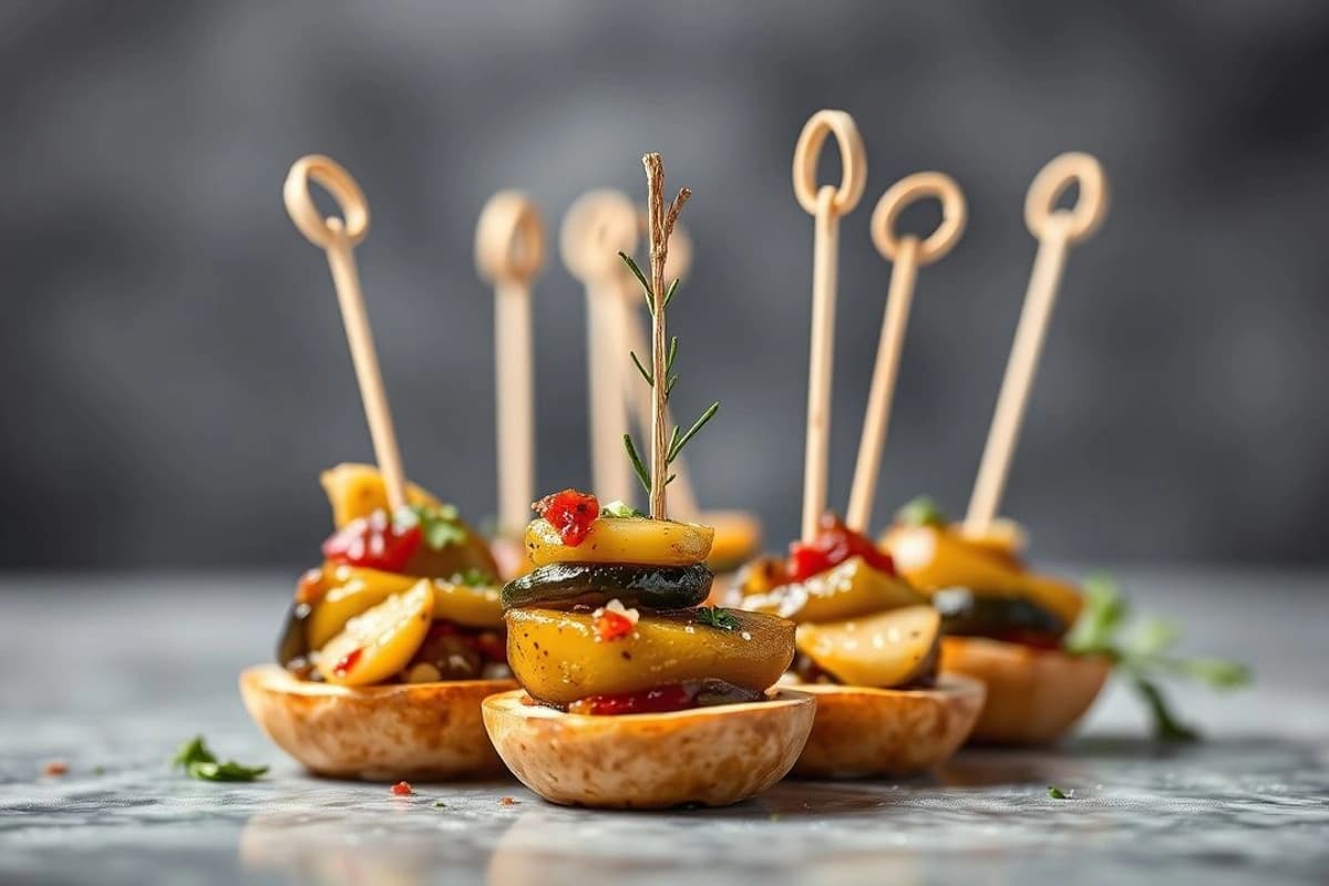 Pinchos de Berenjenas Marinadas al Estilo Libanés