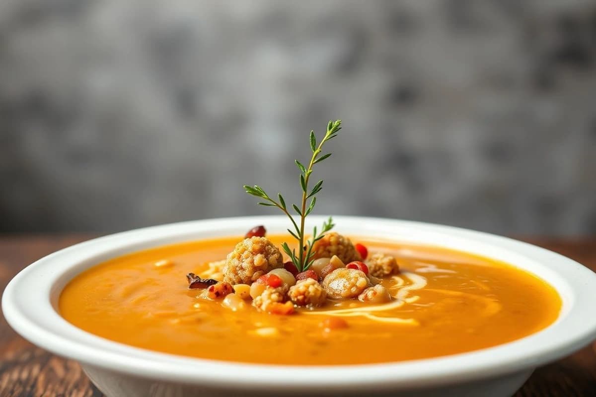 Sopa de Ternera Turca con Bulgur y Especias