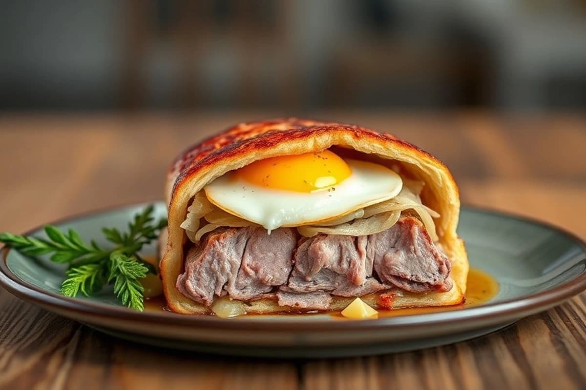 Tiro de Cordero con Queso Feta y Huevo al Horno