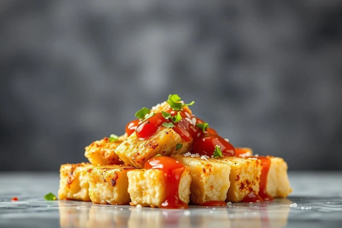 Tofu Tempura Crujiente con Salsa Teriyaki Casera