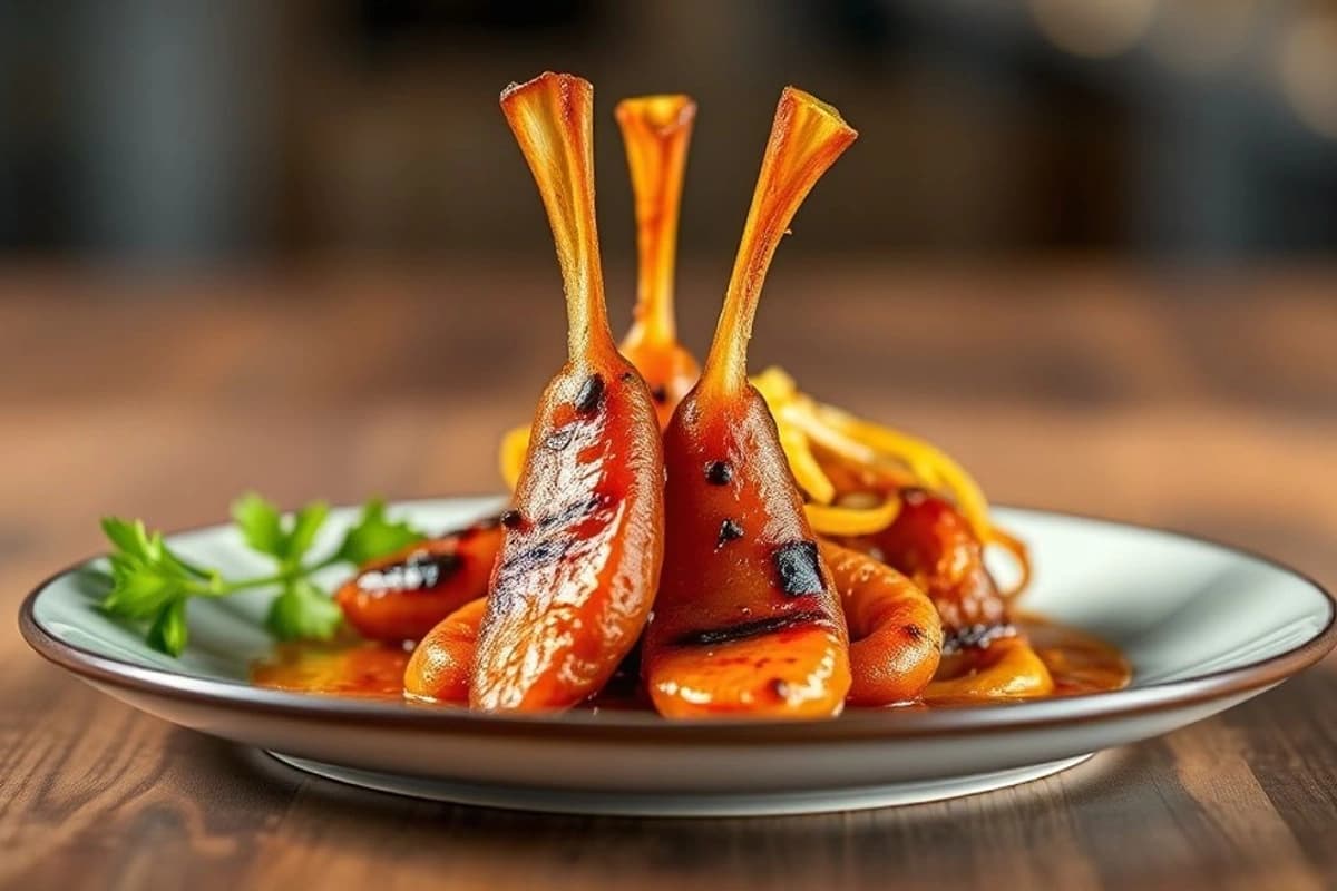 Anticuchos de Ternera con Ají Amarillo Crudo y Cebolla Caramelizada