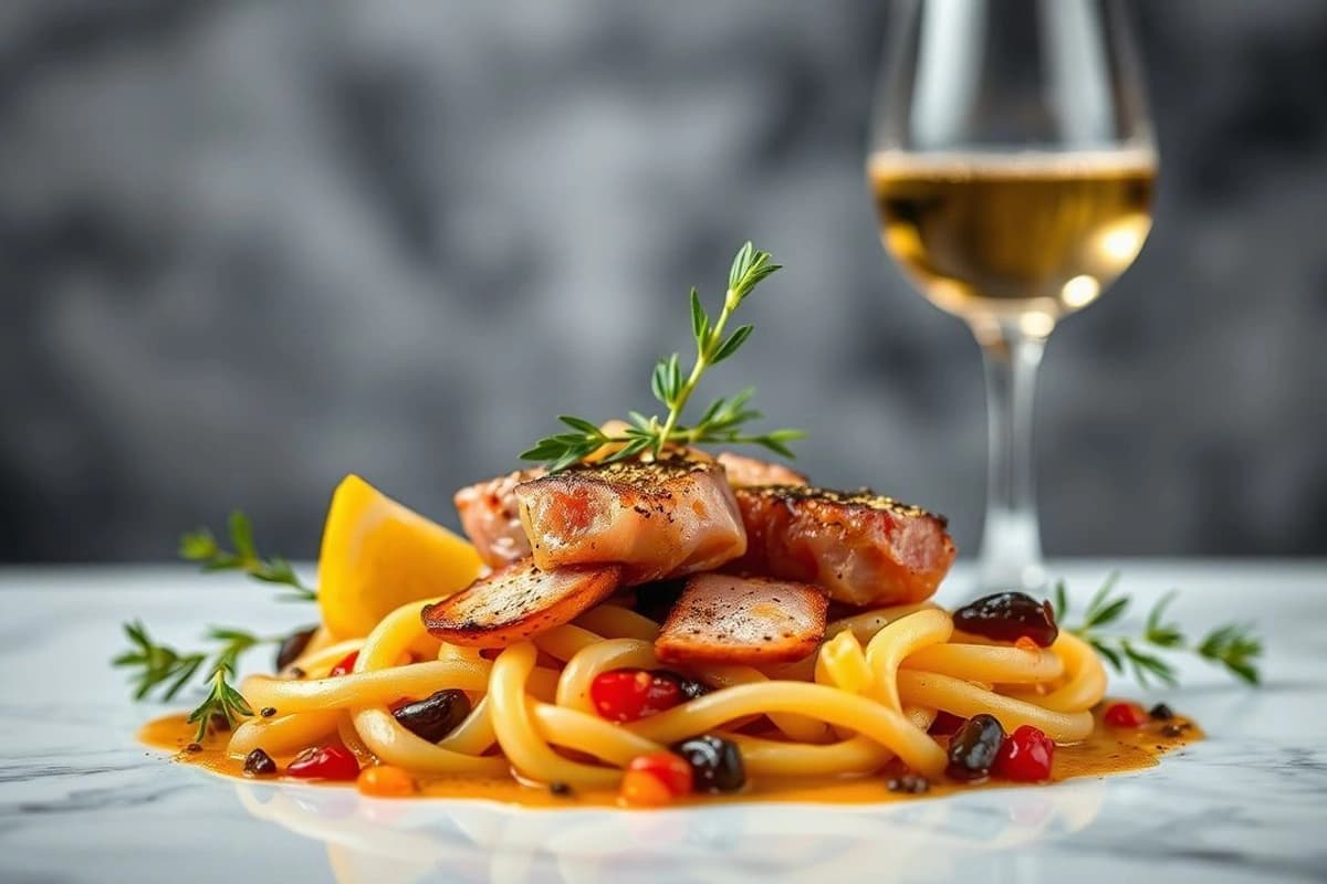 Atún al Horno con Aceitunas y Champiñones: Una Cena Romántica Italiana