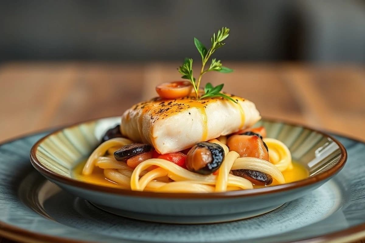 Bakalao Ala Turca: Un Delicioso Lenguado Fresco en una Cama de Arroz Perfumado