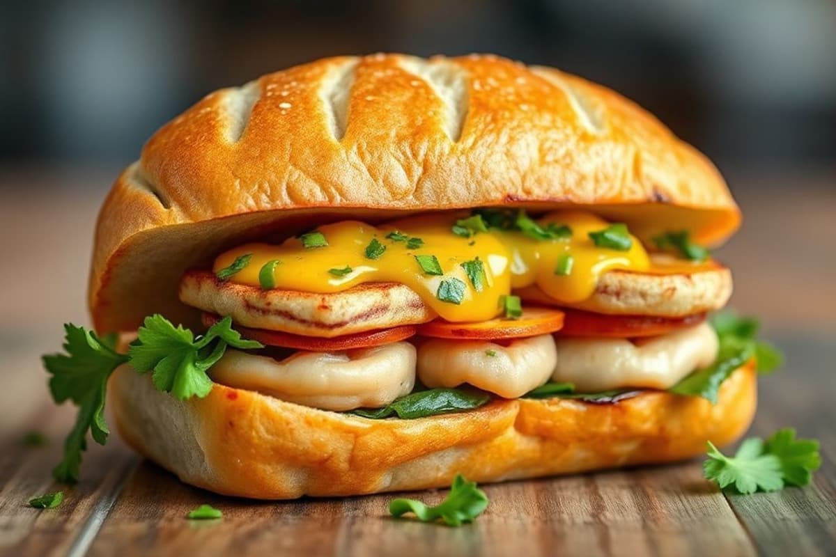 Bánh mì de Ternera Grillada con Salsa de Ajo y Jengibre