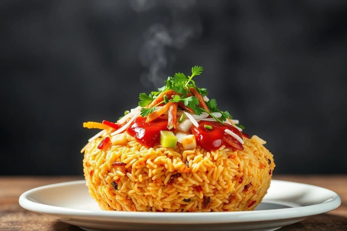 Bibimbap de Invierno: Un Arroz Coreano con Verduras Asadas y Salsa Picante de Gochujang