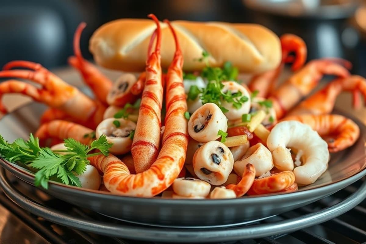 Brunch de Mariscos a la Parrilla con Inspiración Japonesa y Peruana