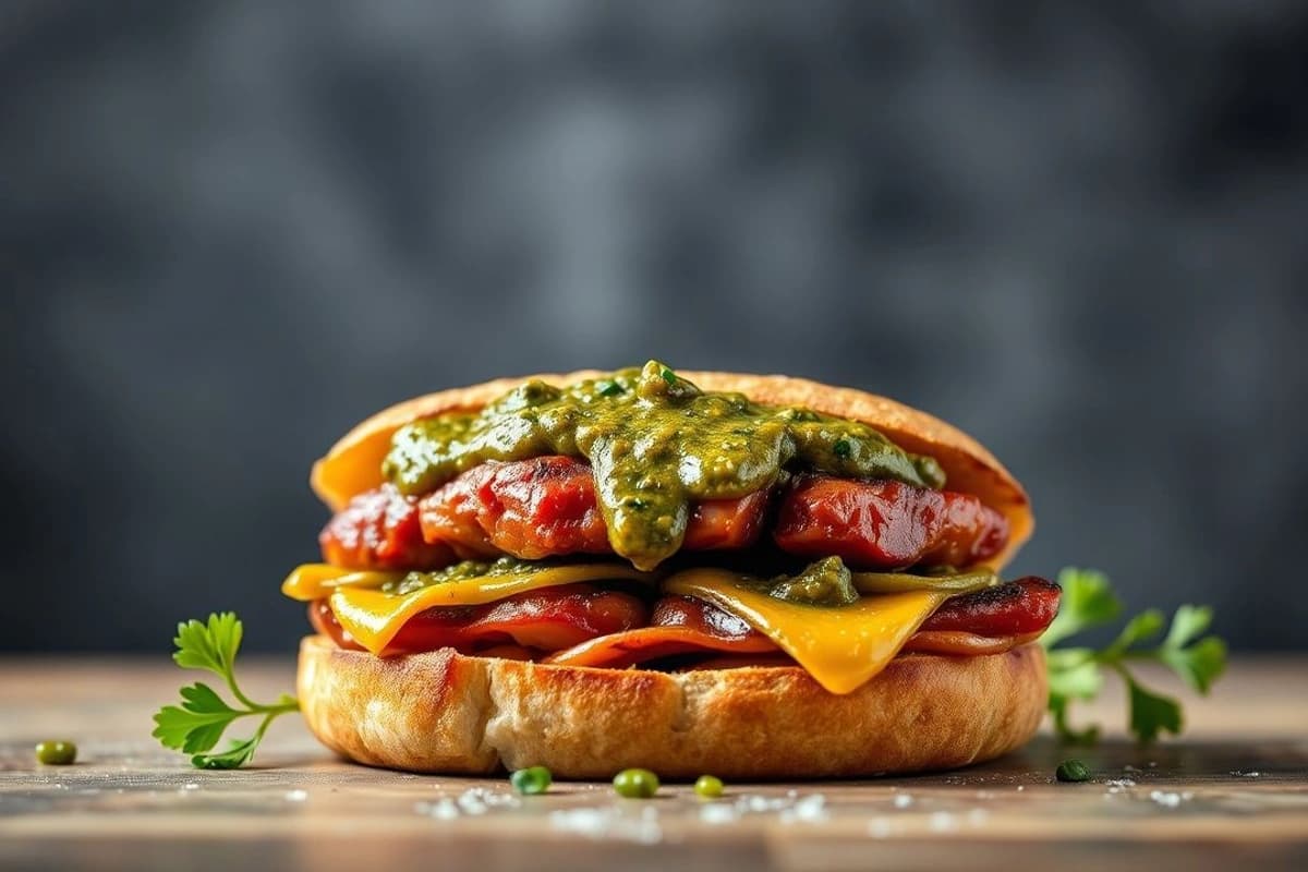 Choripán de Ternera con Chimichurri Casero: Un clásico argentino para un brunch familiar