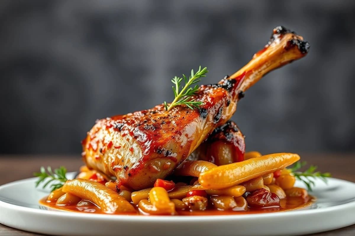 Cordero al Horno Marroquí con Cebolla Caramelizada y Zanahorias Asadas