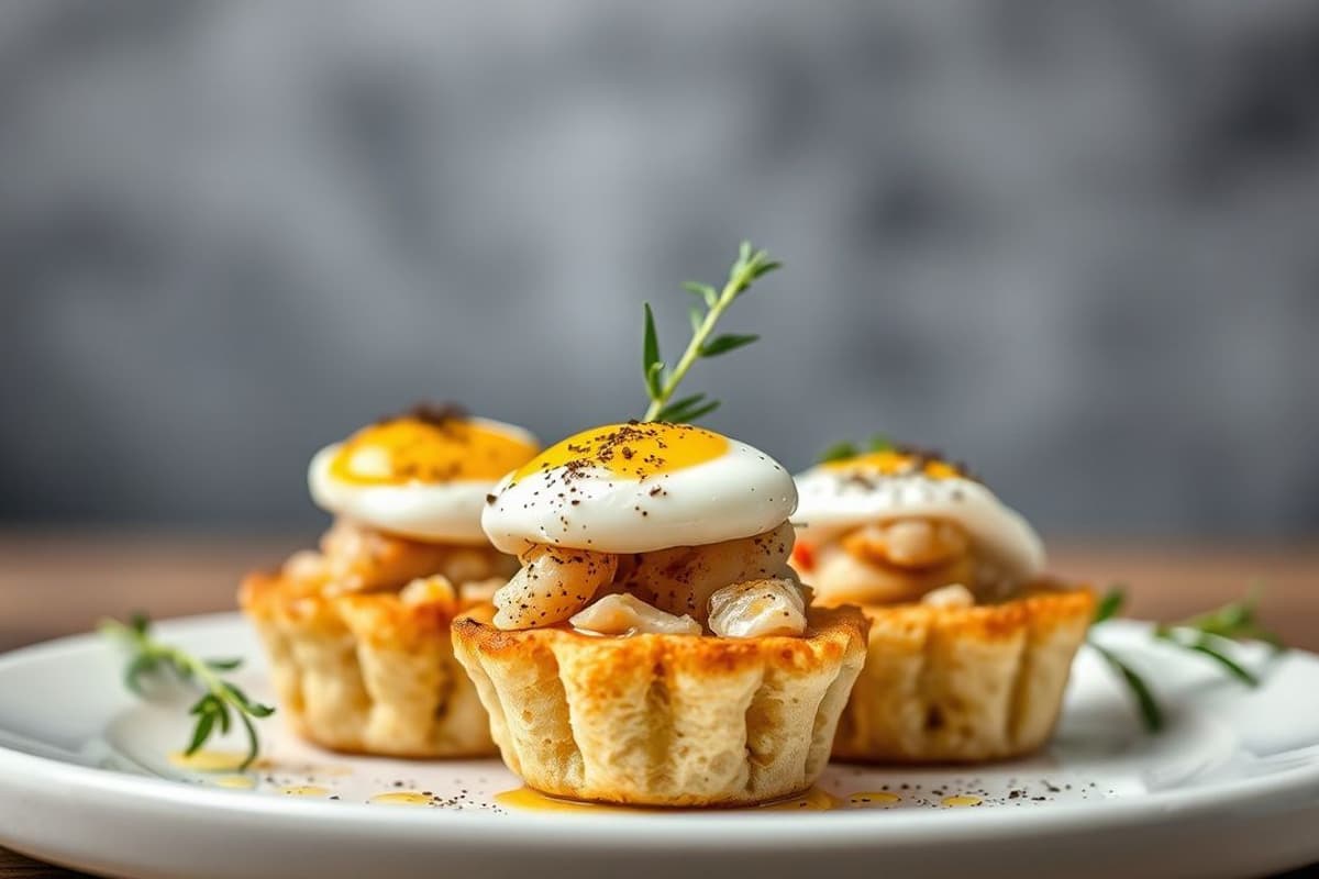 Croquetas de atún con ajo y perejil fresco, servidas con un toque de limón y aceite de oliva
