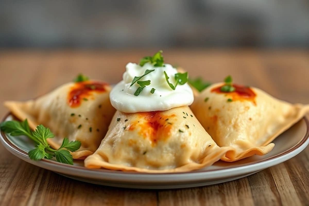 Empanadas de Tofu y Soja con Queso Feta y Hierbas Frescas