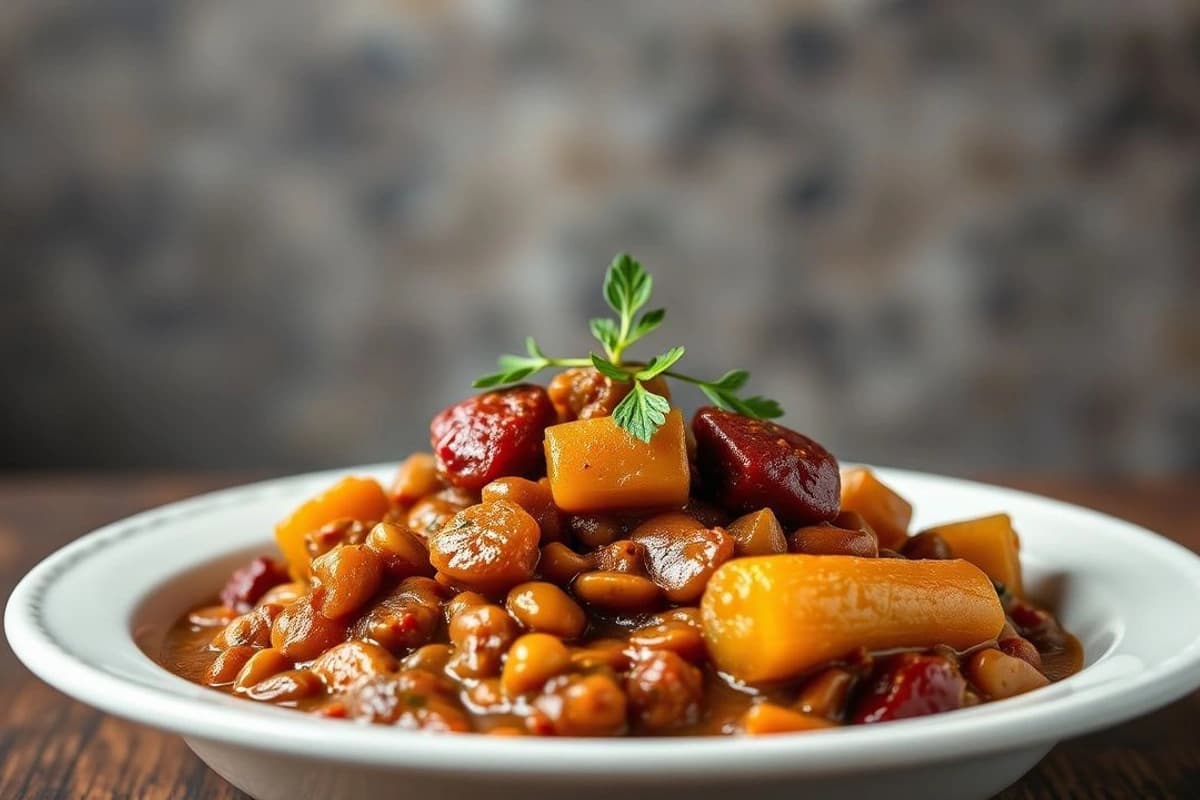 Feijoada de lentejas con chorizo gallego: un festín portugués