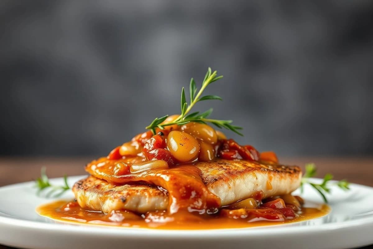 Filete de Ternera con Salsa de Mostaza y Miel en Barbacoa