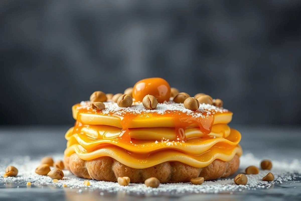 Kadaif de manzana con caramelo de miel y pistachos tostados: un postre exquisito para Halloween