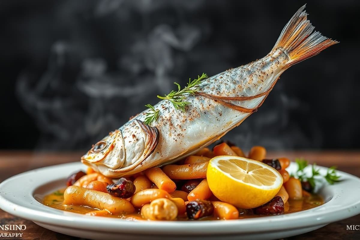 Pescado Azul a la Parrilla con Marinada de Cerveza y Mostaza