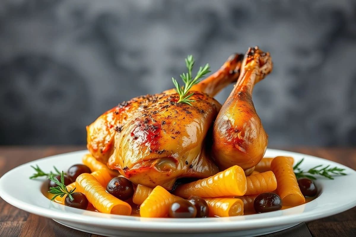 Pollo al Horno con Aceitunas Kalamata y Olivadas: Un Plato Romántico