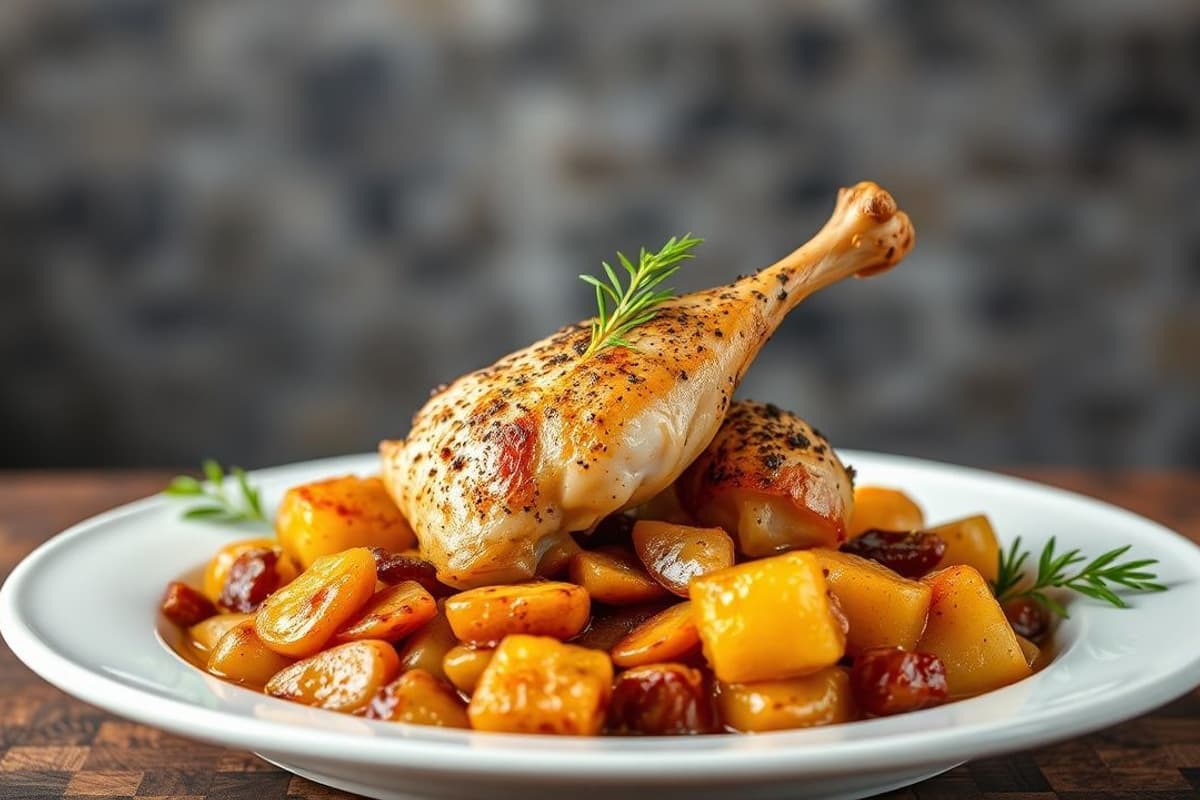 Pollo al Tagine con Ciruelas Secas y Almendras Tostadas, un Plato Marroquí con Sabor y Textura