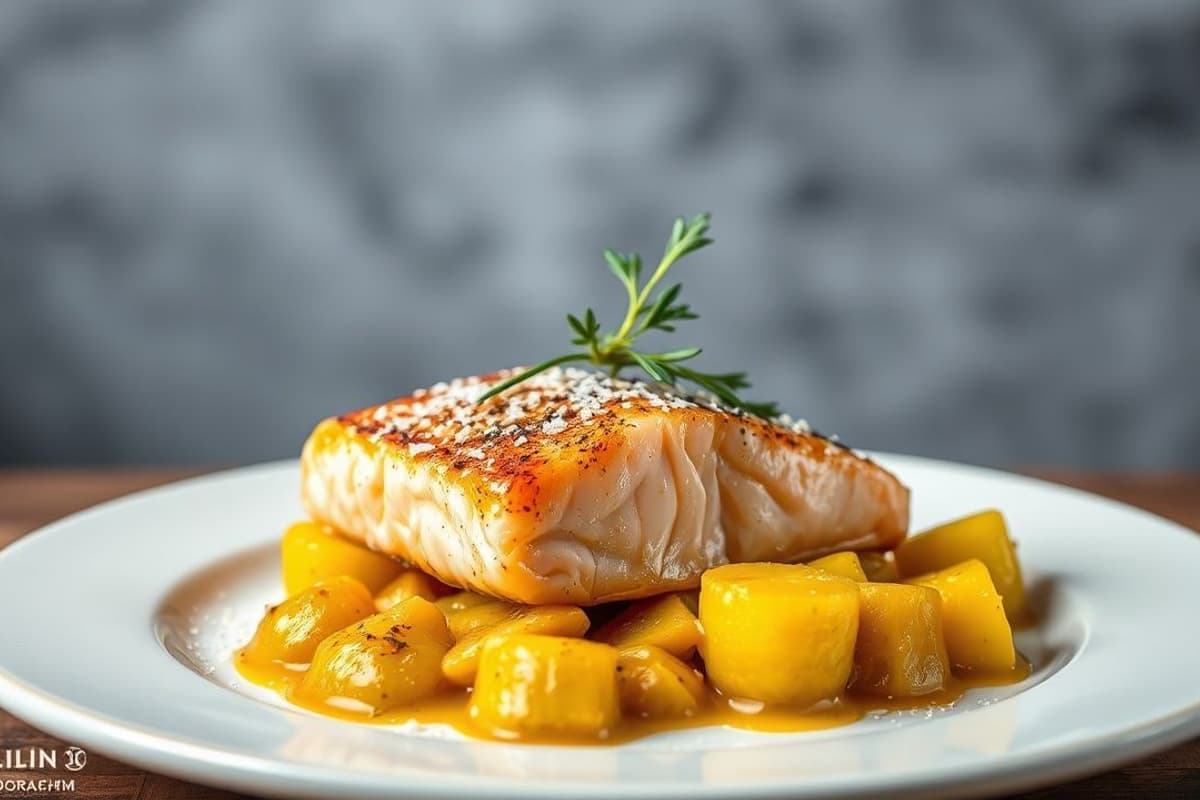 Salmón al Horno con Curry de Coco y Piña: Un Plato de Lujo para la Familia