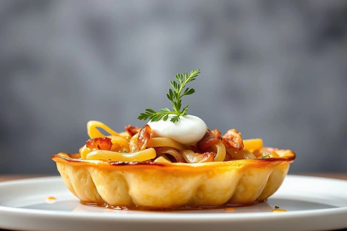 Setas al Horno con Cebolla Caramelizada y Salsa de Crema