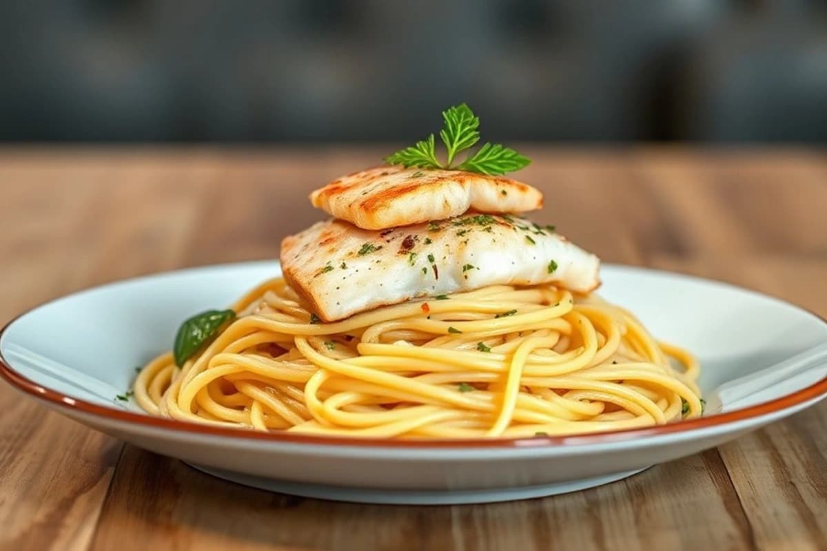 Spaghetti al Pescado con Limón y Albahaca: Un Fresco y Exquisito Plato Italiano