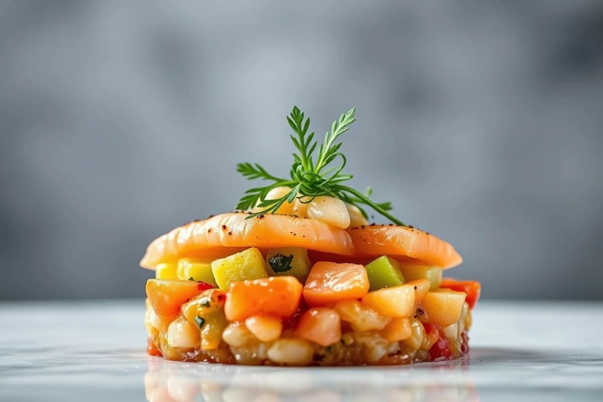 Tartar de Salmón con Aguacate y Eneldo: Un Refresco de la Costa