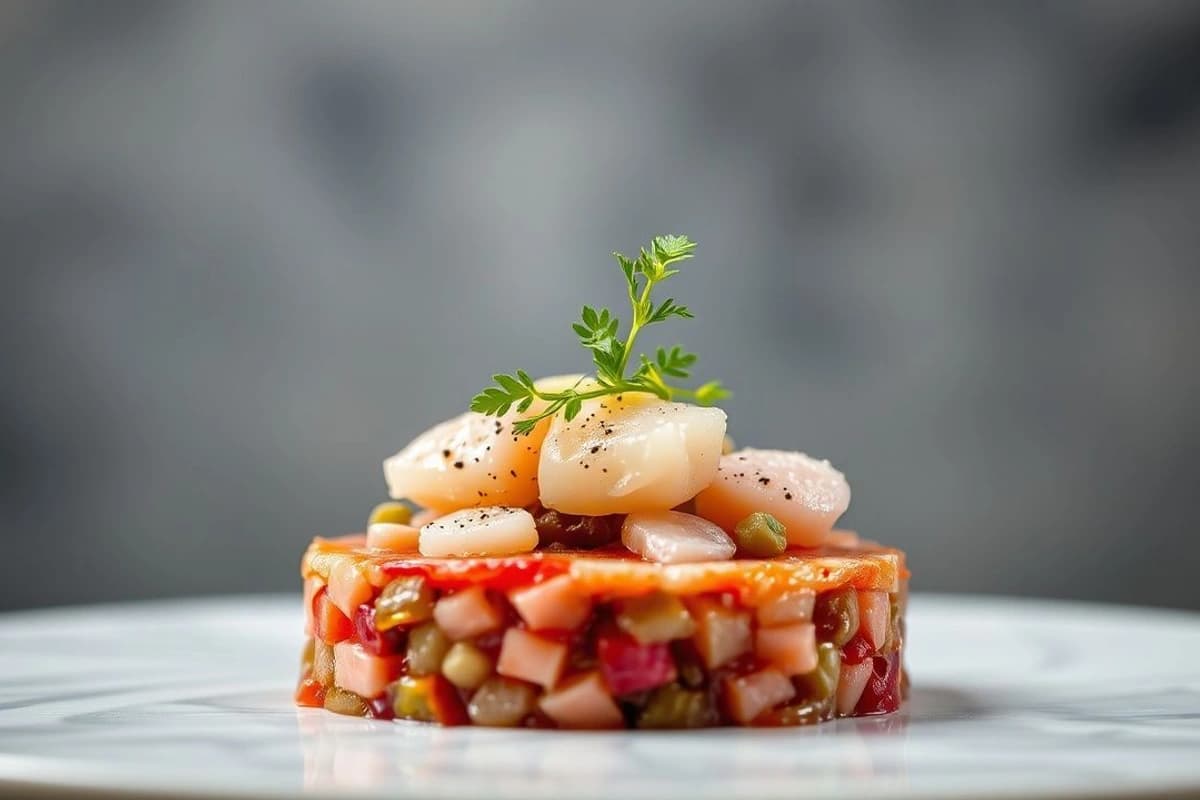 Tartare de Ternera al Estilo Vietnamita con Pescado Crudo de la Bahía de Cam Ranh