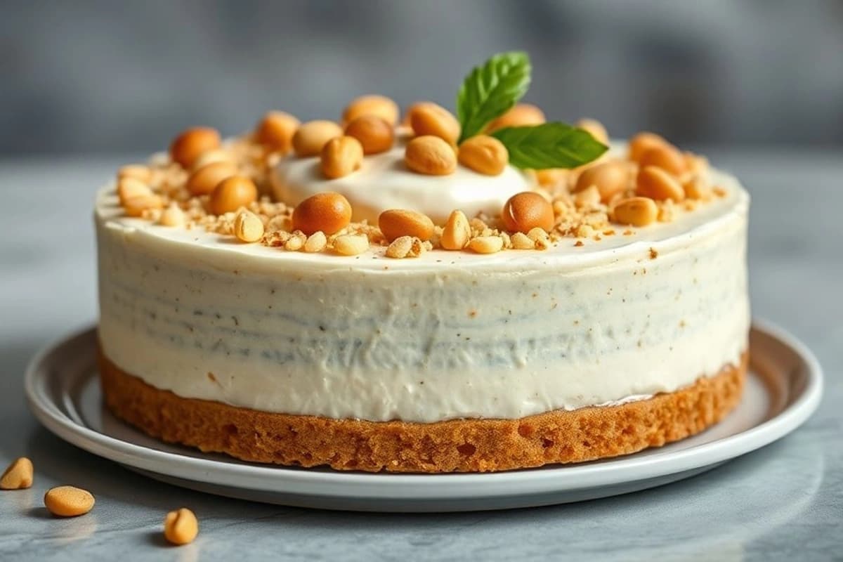Torta de Pascua Turca con Crema de Tofu y Nueces de Macadamia