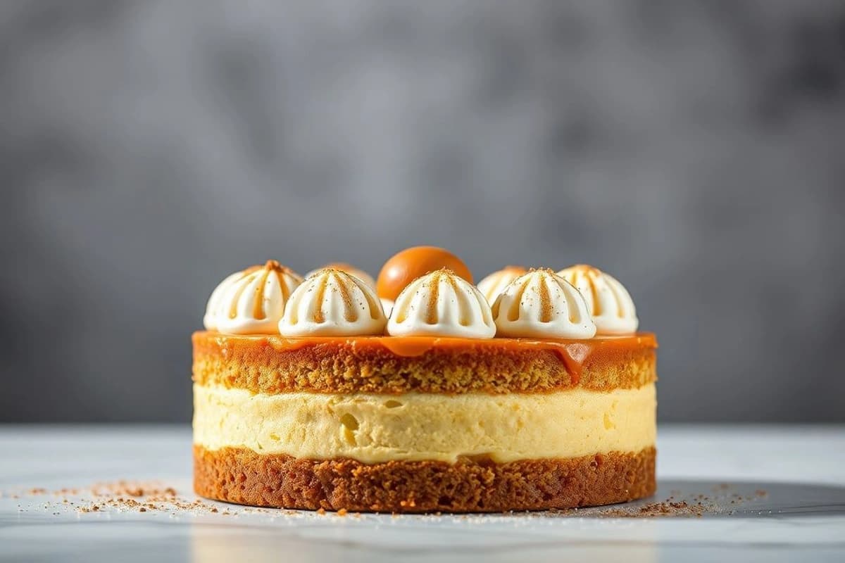 Torta de Ternera con Caramelos de Cajeta y Crema de Vanilla