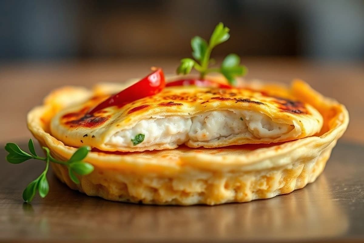 Tortilla de Atún con Salsa de Oliva y Pimentón: Un Reflejo de la Esencia Española