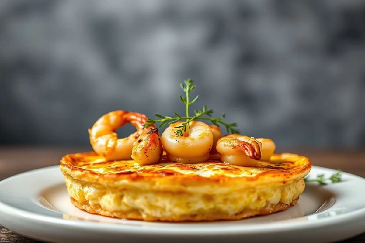 Tortilla de Gambas asada: Un clásico español con un toque de luxo