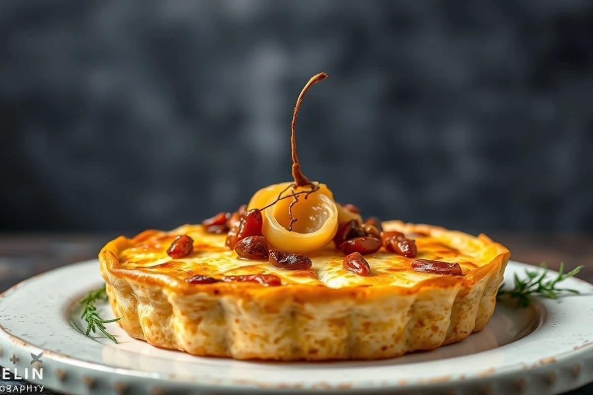 Tortilla de Ternera con Setas y Cebolla Caramelizada, un Plato de Halloween