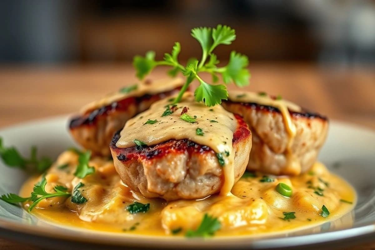 Tournedos de Ternera en Salsa de Coco Thai con Champiñones y Cilantro